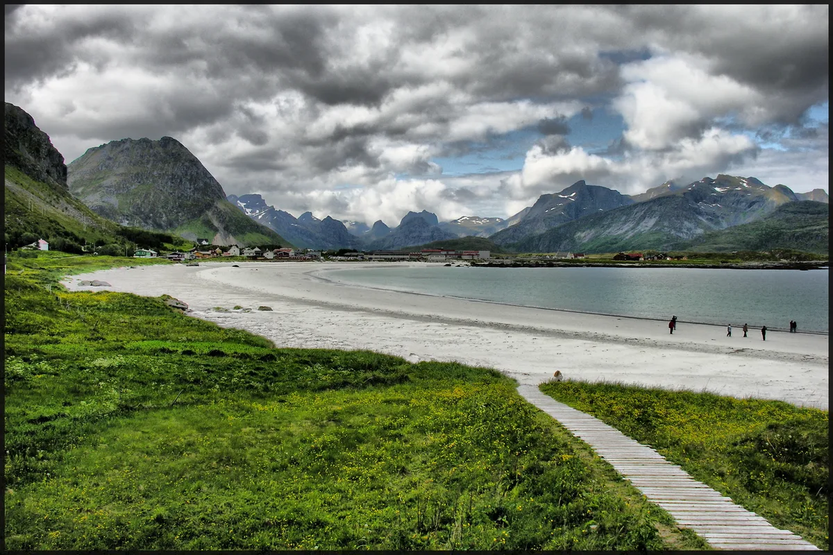 Ramberg-Strand, Flakstad, Norwegian Sea, Norwegen — 5