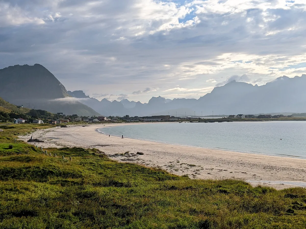 Ramberg-Strand, Flakstad, Norwegian Sea, Norwegen