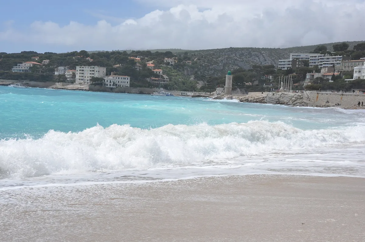 Grande-Plage-Strand, Fos-sur-Mer, Provence-Alpes-Côte d'Azur, Frankreich — 4