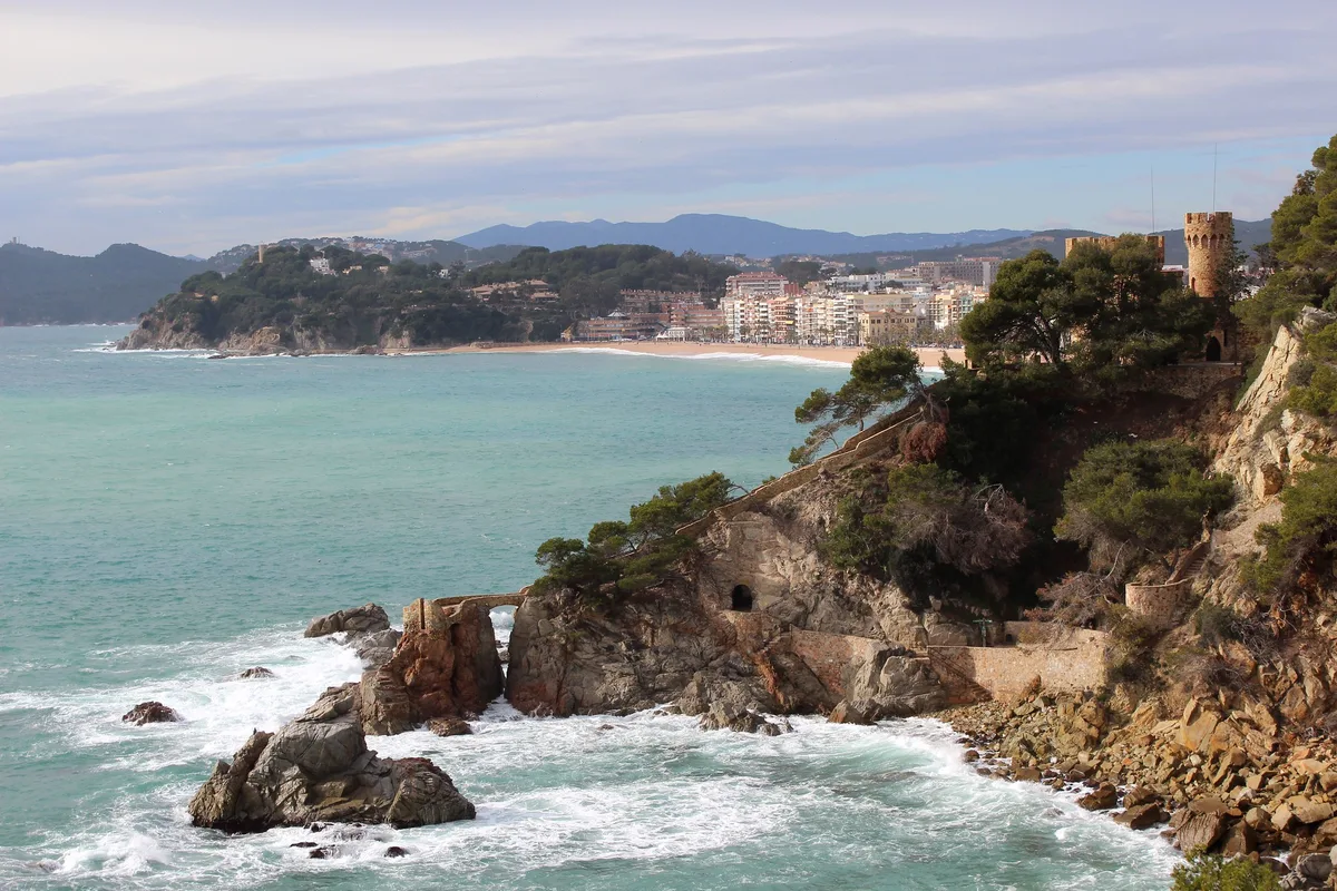 Cala dels Frares Beach, Lloret de Mar, Spanish Mediterranean, Spain — 2