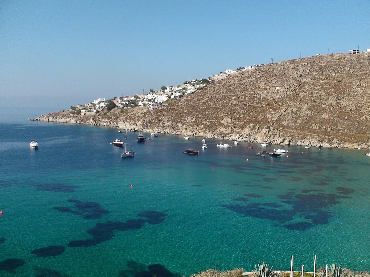 Plage de Psarou, Cyclades, Grèce — 3