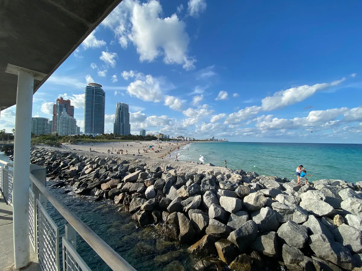 South Pointe Park-strand, Miami Beach, Florida, Verenigde Staten — 5