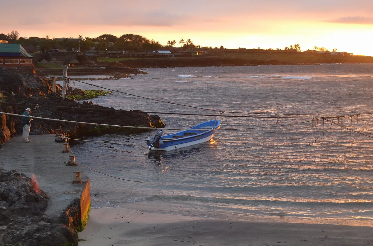 Plage de Hanga Piko, Hanga Roa, Chilean Pacific, Chili — 2