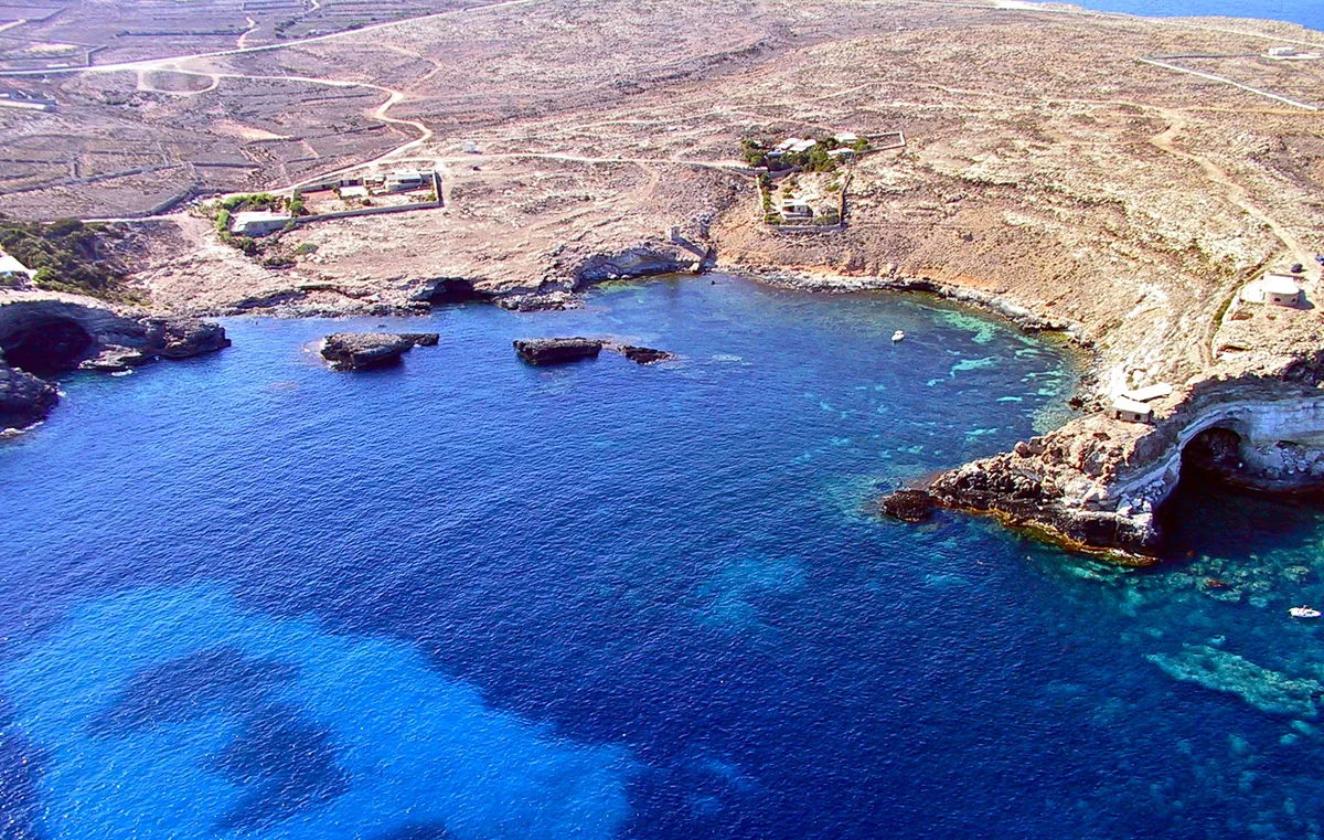 Cala Rotonda-Strand, Lampedusa e Linosa, Pelagie Islands, Italien — 2