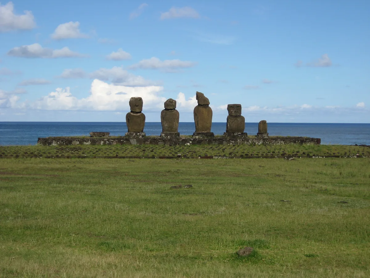 Plage de Hanga Kio'e, Hanga Roa, Chilean Pacific, Chili