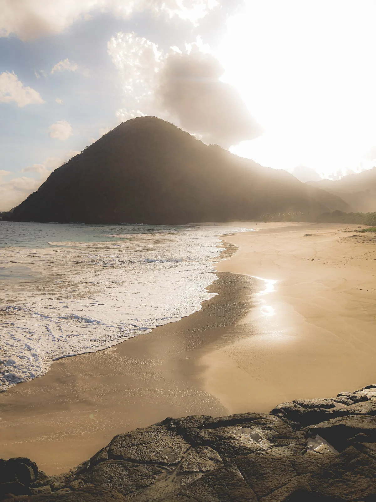 Plage de Selong Belanak, Selong Belanak, Lesser Sunda Islands, Indonésie — 2