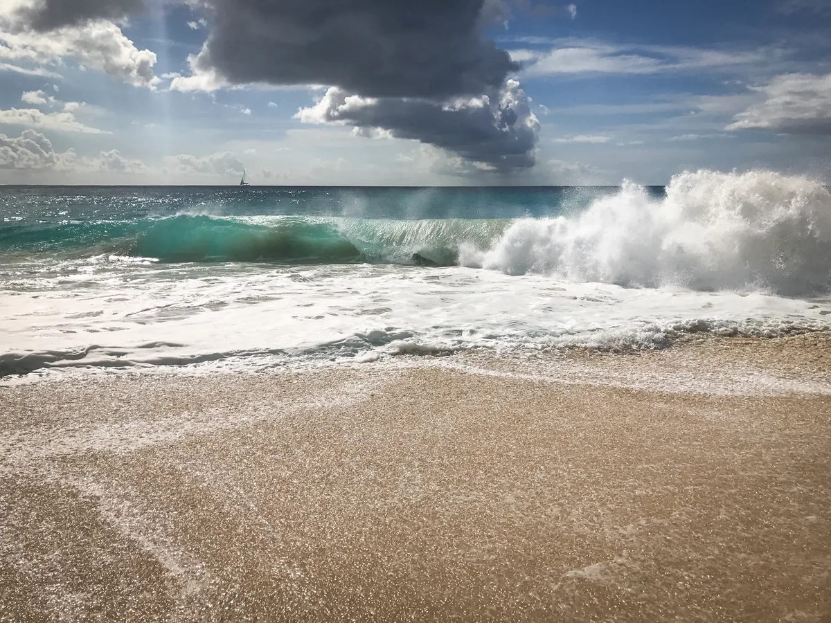 Mullet Bay Beach, Lowlands, Leeward Islands, Sint Maarten
