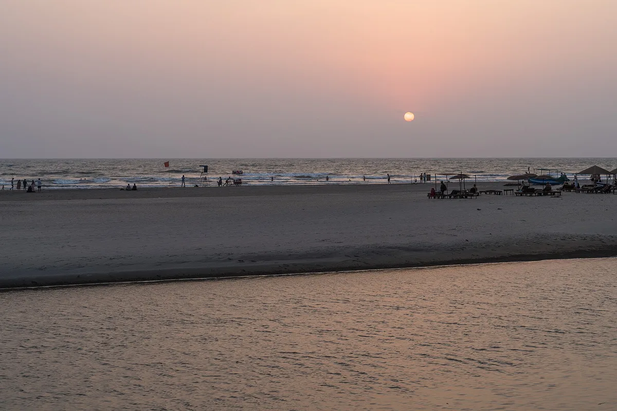 Praia de Mandrem, Mandrem, Indian West Coast, Índia