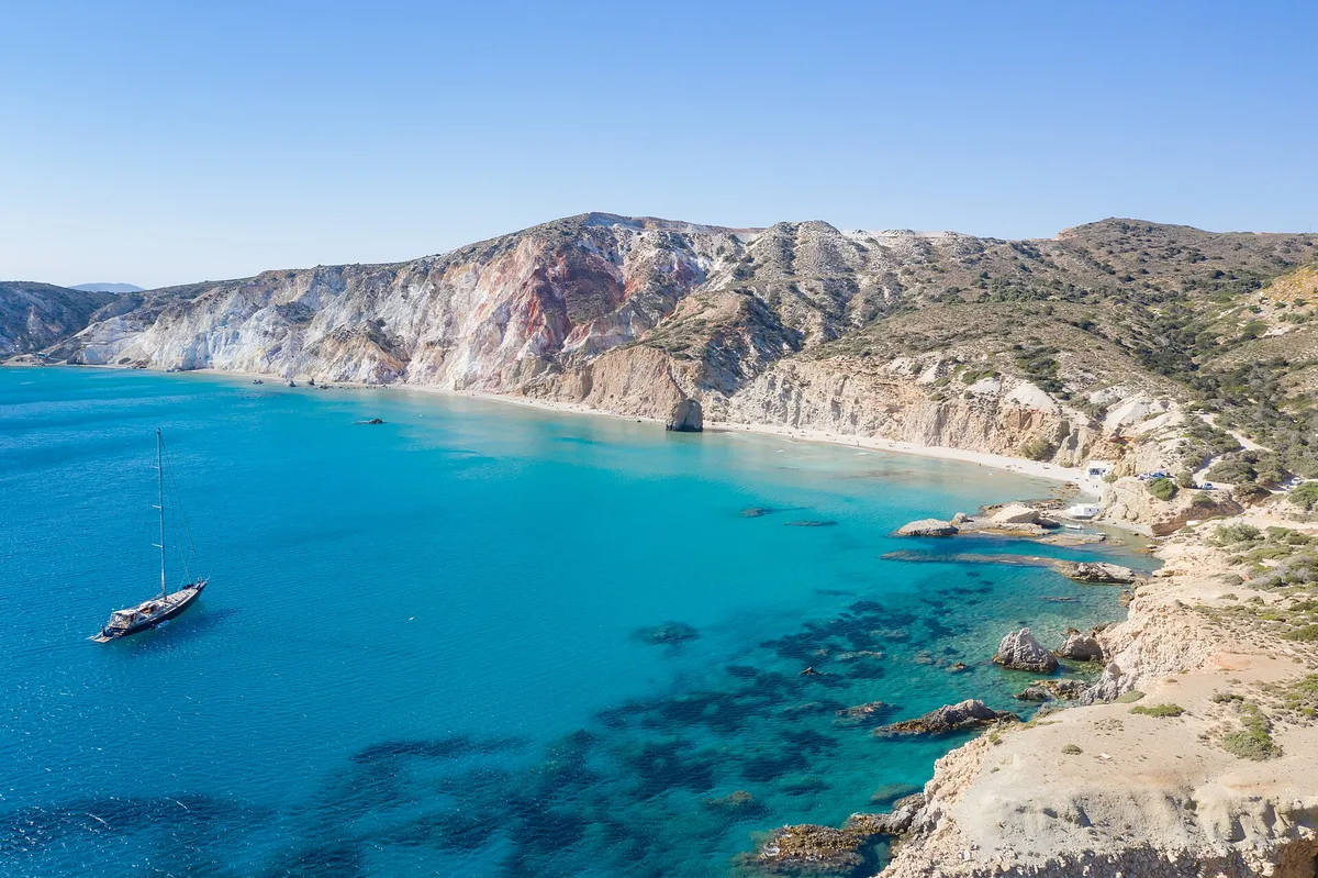 Firiplaka Beach, Milos, Cyclades, Greece