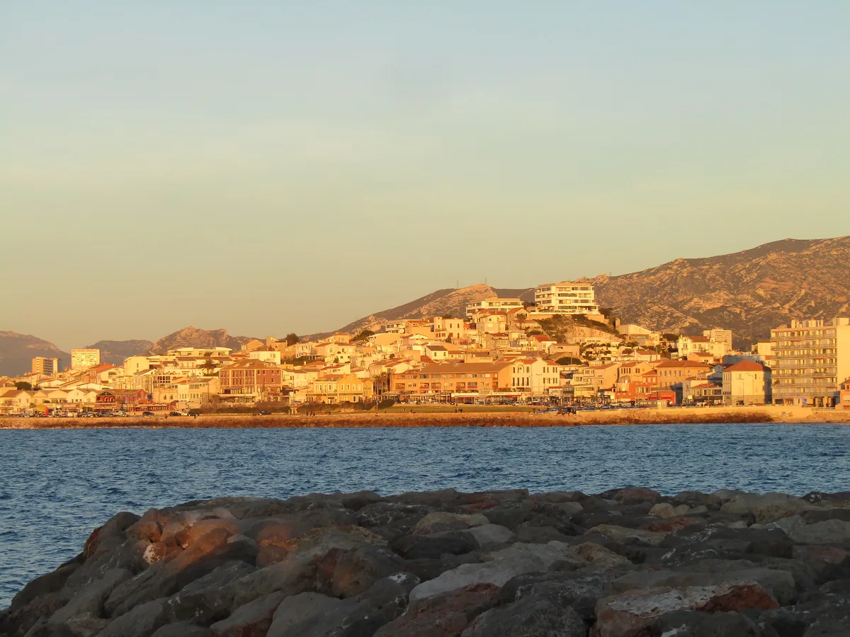 Playa de Montredon, Marseille, Provence-Alpes-Côte d'Azur, Francia — 2