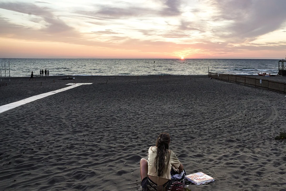 Plage de Marina di Castagneto, Castagneto Carducci, Tuscany, Italie — 3