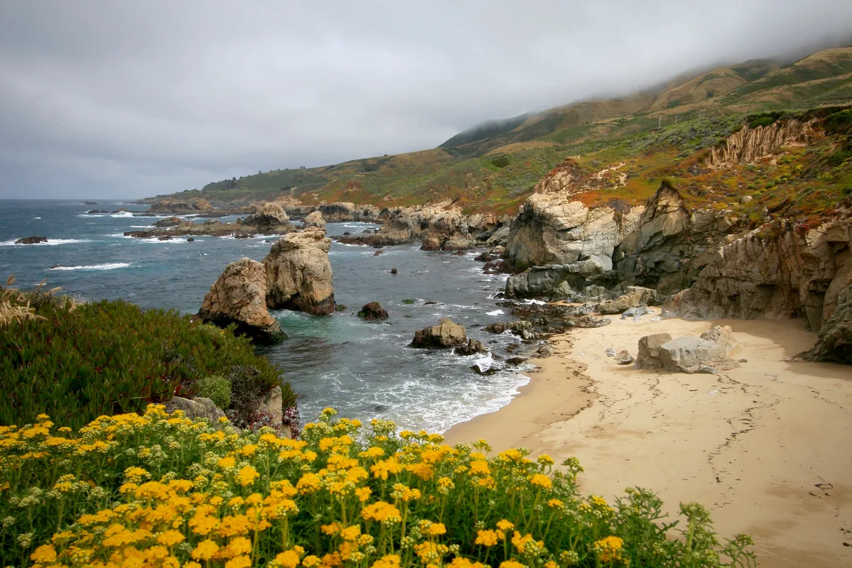 Plage du Soberanes Point, Carmel Highlands, Monterey County, California Coast, États-Unis — 2