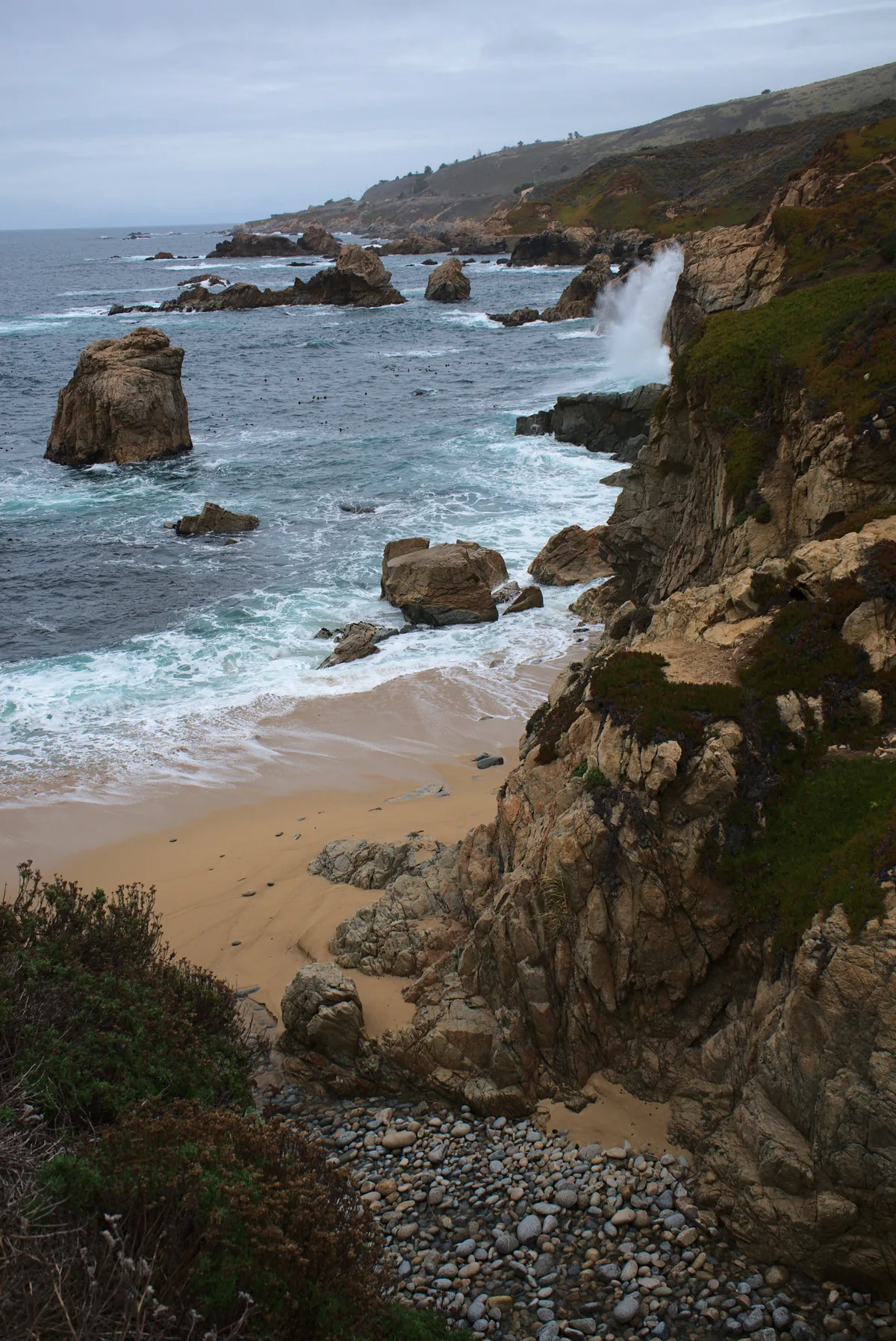 Plage du Soberanes Point, Carmel Highlands, Monterey County, California Coast, États-Unis — 4