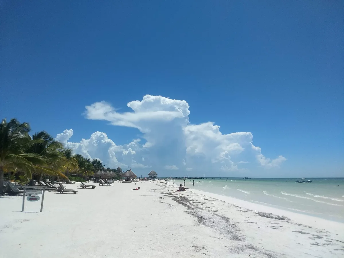 Xaloc-Strand, Lázaro Cárdenas, Yucatan Peninsula, Mexiko — 2
