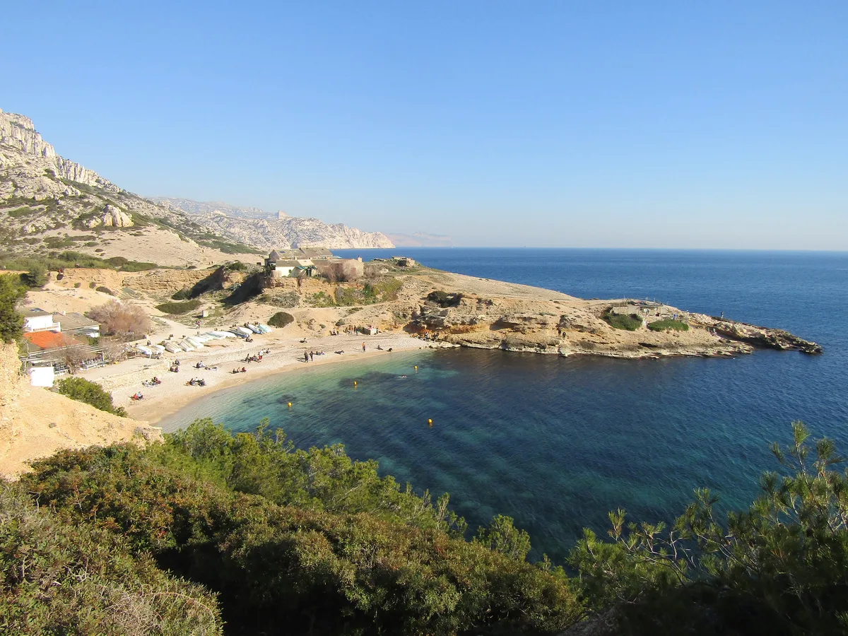 Marseilleveyre Beach, Marseille, Provence-Alpes-Côte d'Azur, France
