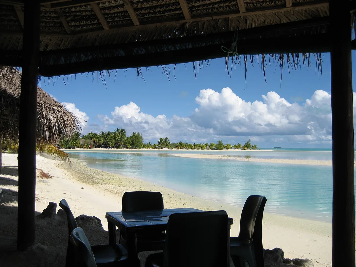 Playa de Tautu, Aitutaki, Cook Islands, Islas Cook — 2