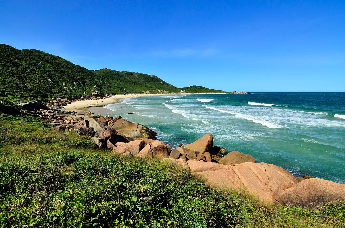 Plage de la Galheta, Florianópolis, Brazilian Atlantic, Brésil