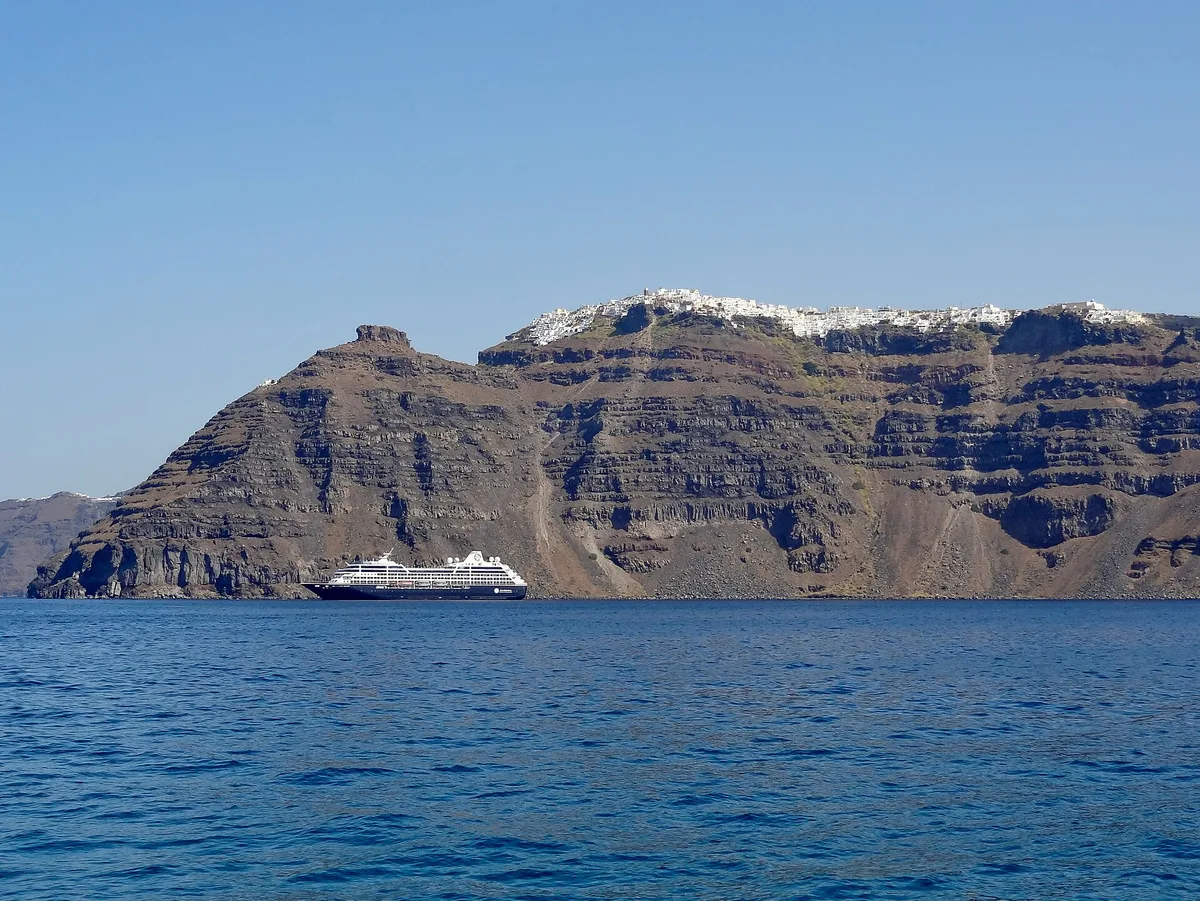 Spiaggia di Skaros, Cyclades, Grecia — 4