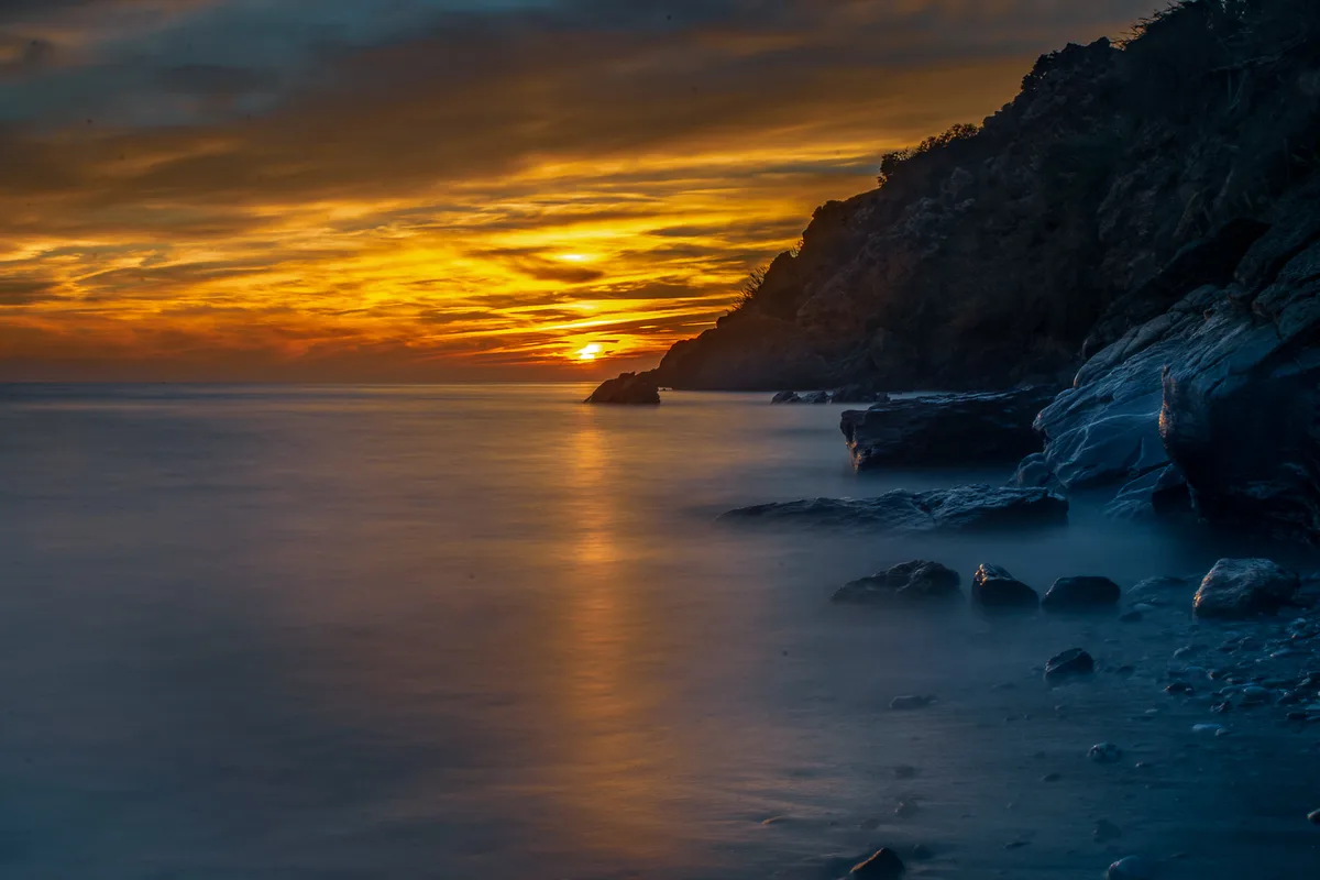 Maro Beach, Nerja, Andalusia, Spain