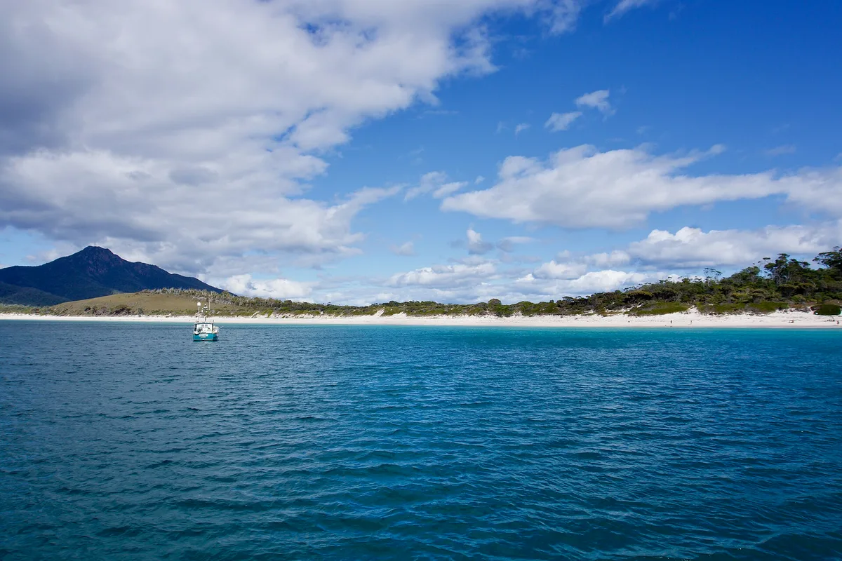 Plage de Coles Bay, Glamorgan Spring Bay Council, Tasmania, Australie