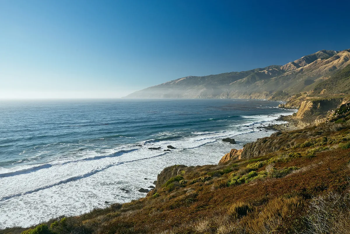 Malpaso Creek-Strand, Carmel Highlands, Monterey County, California Coast, Vereinigte Staaten — 2