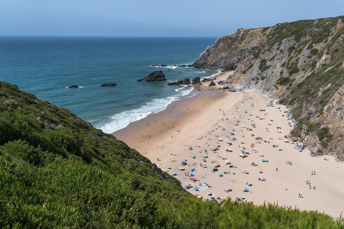 Plage d'Adraga, Sintra, Portuguese Atlantic, Portugal