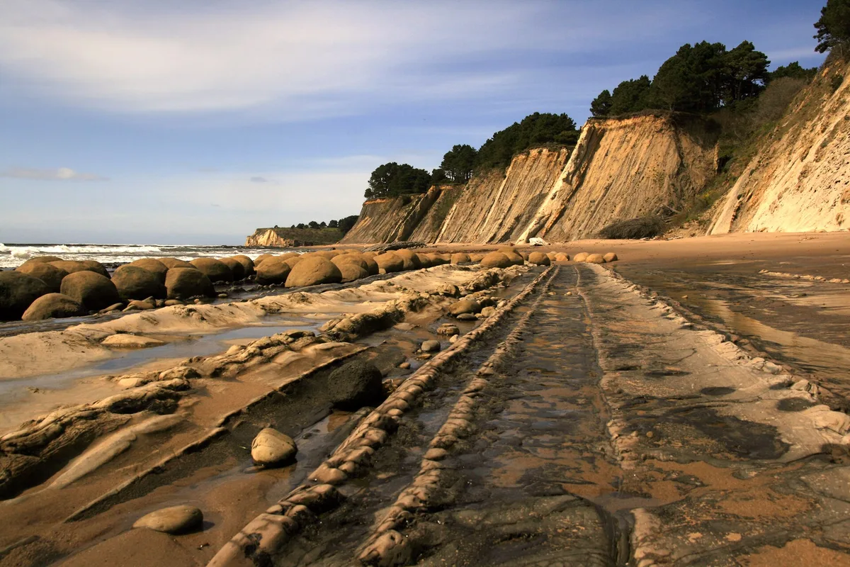 Bowling Ball Beach, Point Arena, California Coast, Vereinigte Staaten — 4