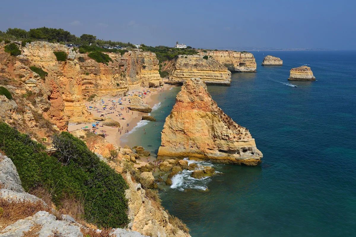 Playa de la Marinha, Lagoa, Portuguese Atlantic, Portugal — 3