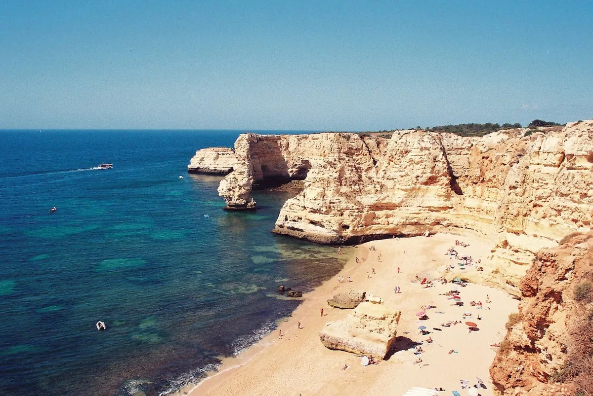 Playa de la Marinha, Lagoa, Portuguese Atlantic, Portugal