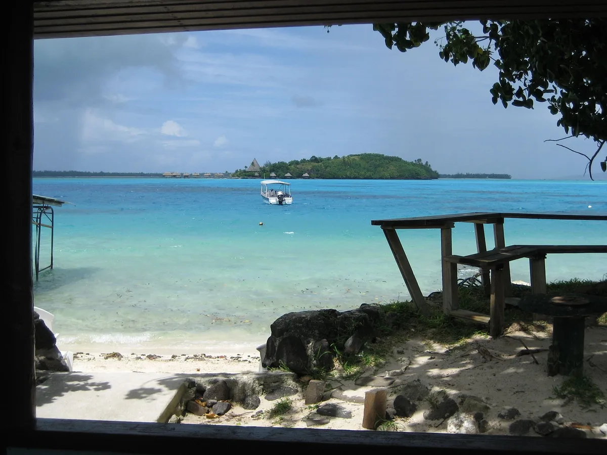 Matira-Strand, Bora-Bora, Leeward Islands, Französisch-Polynesien — 5