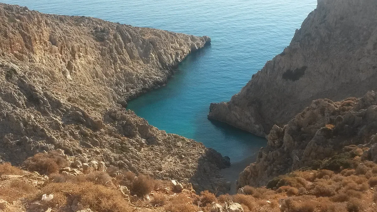 Playa de Seitan Limania, Chania, Crete, Grecia — 4