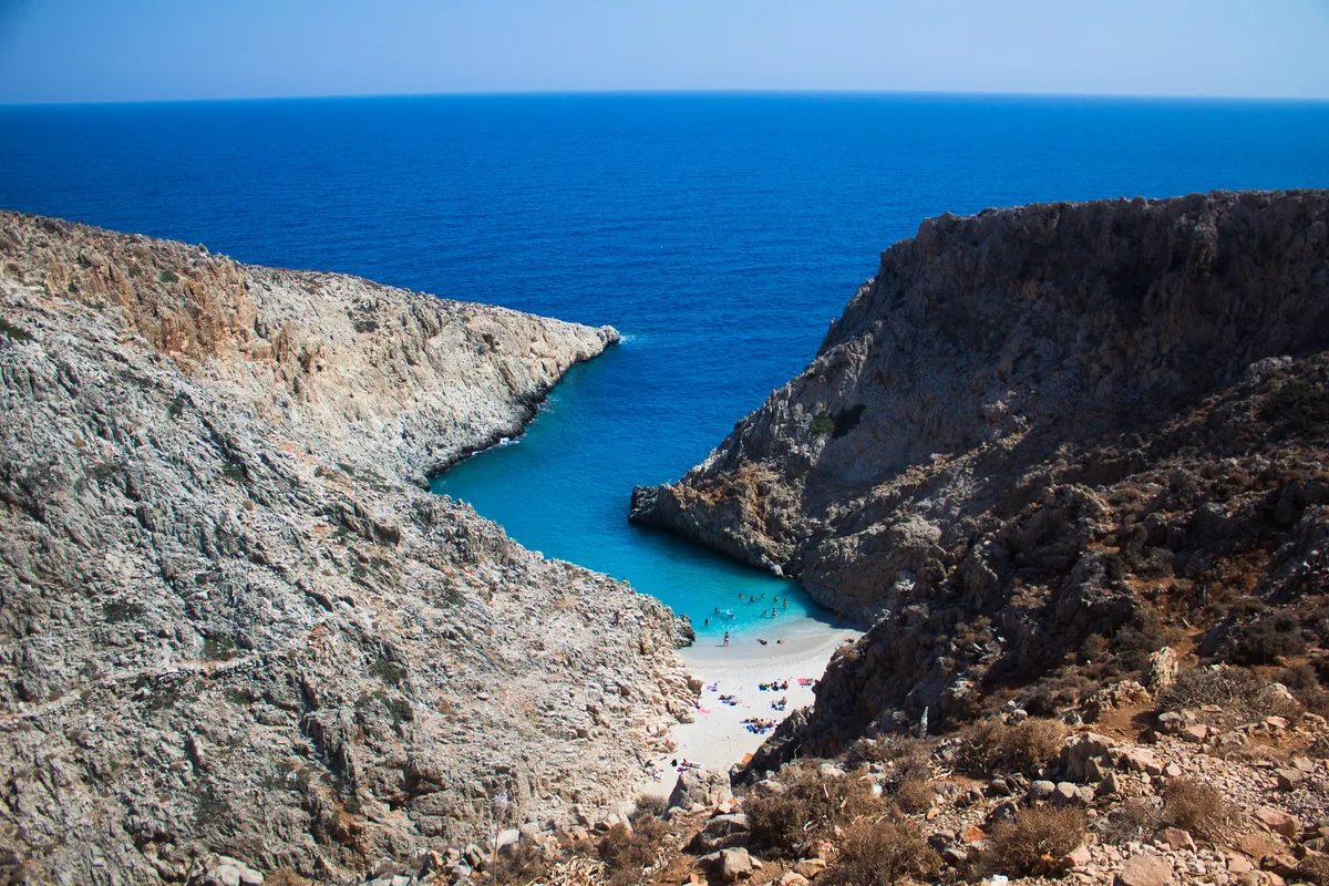 Playa de Seitan Limania, Chania, Crete, Grecia — 2