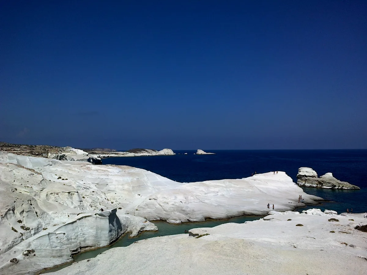 Plage de Sarakiniko, Milos, Cyclades, Grèce — 2