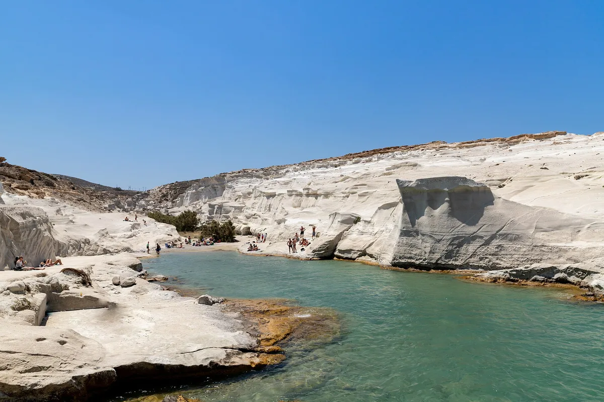 Plage de Sarakiniko, Milos, Cyclades, Grèce — 4