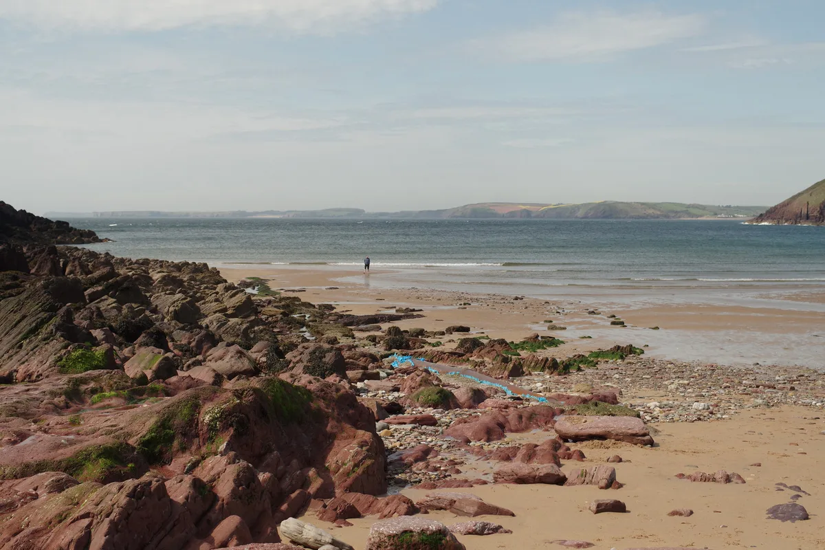 Praia de Manorbier, Manorbier, Wales, Reino Unido — 3