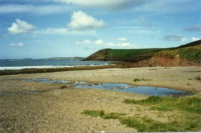Praia de Manorbier, Manorbier, Wales, Reino Unido — 6