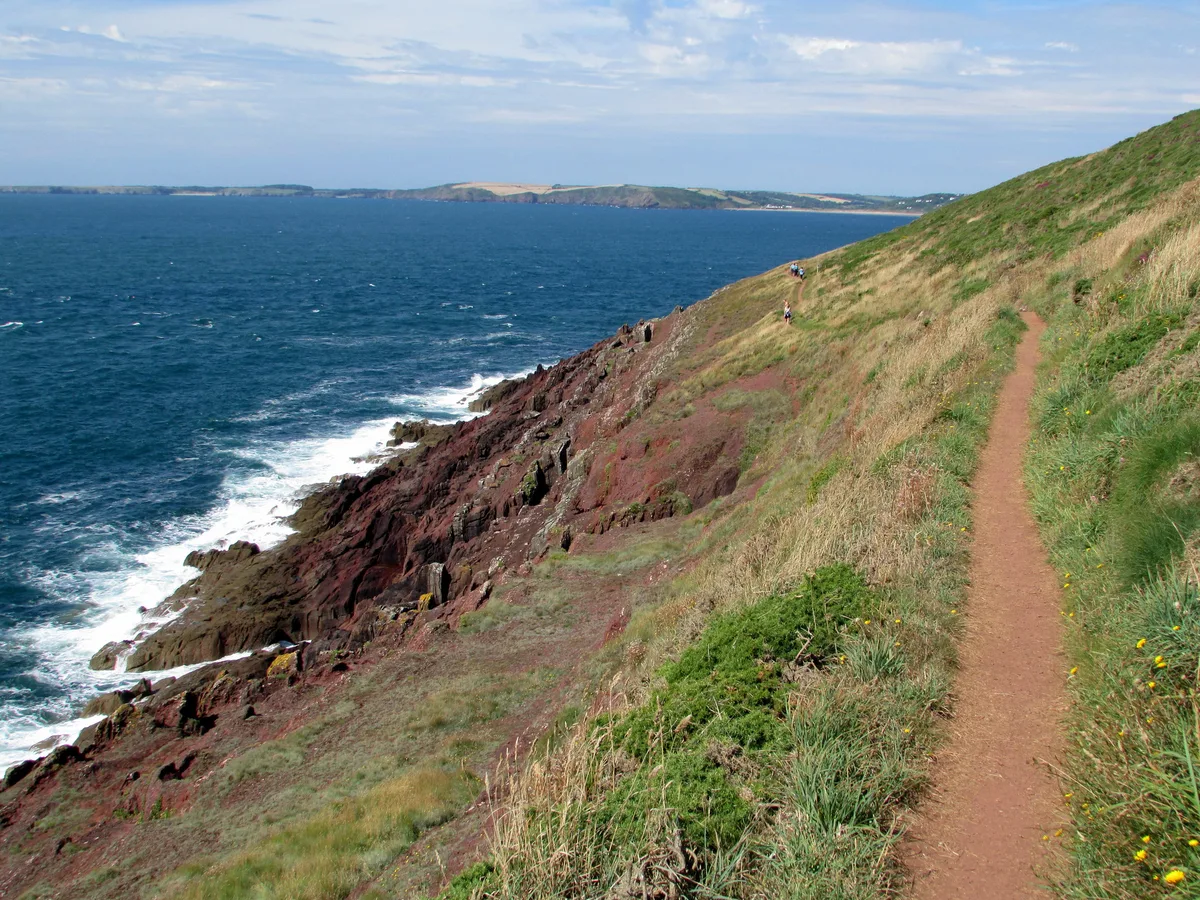 Praia de Manorbier, Manorbier, Wales, Reino Unido — 4