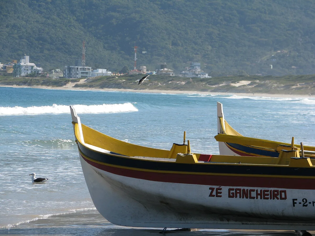 Playa del Pântano do Sul, Florianópolis, Brazilian Atlantic, Brasil — 2