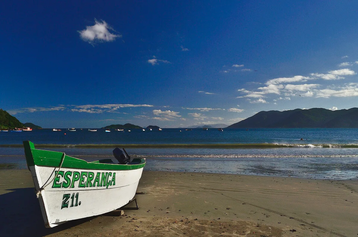 Playa del Pântano do Sul, Florianópolis, Brazilian Atlantic, Brasil