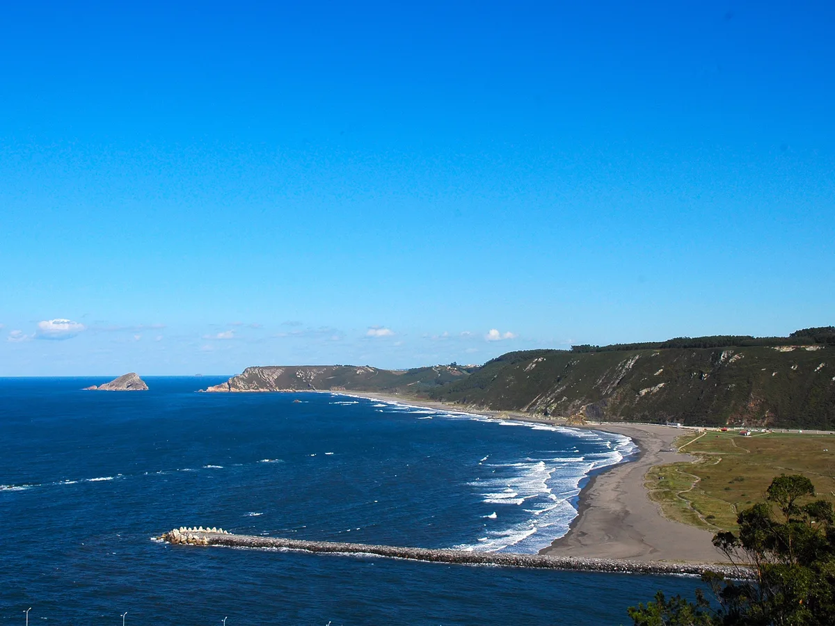 Plage de Los Quebrantos, Soto del Barco, Asturias, Espagne