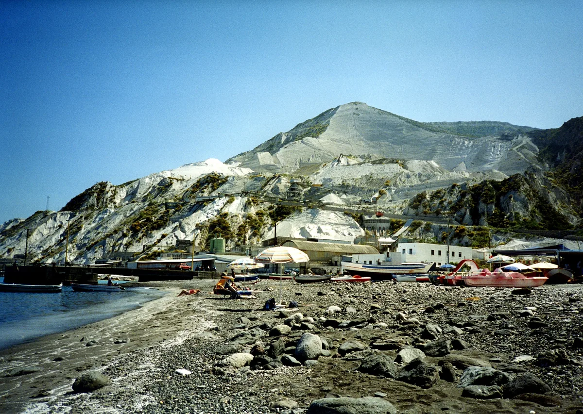 Plage d'Acquacalda, Lipari, Sicily, Italie — 3