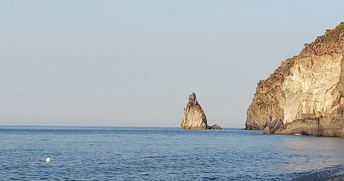 Plage d'Acquacalda, Lipari, Sicily, Italie — 2