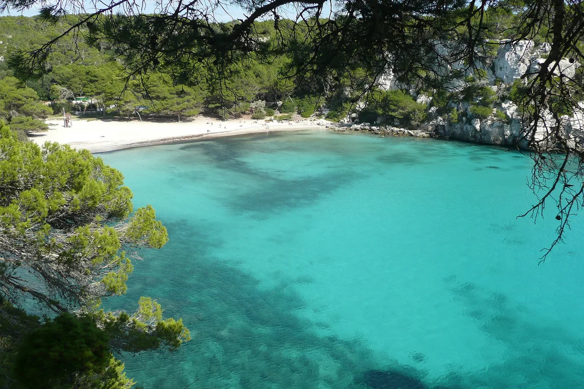 Spiaggia di Cala Macarella, Ciutadella de Menorca, Balearic Islands, Spagna