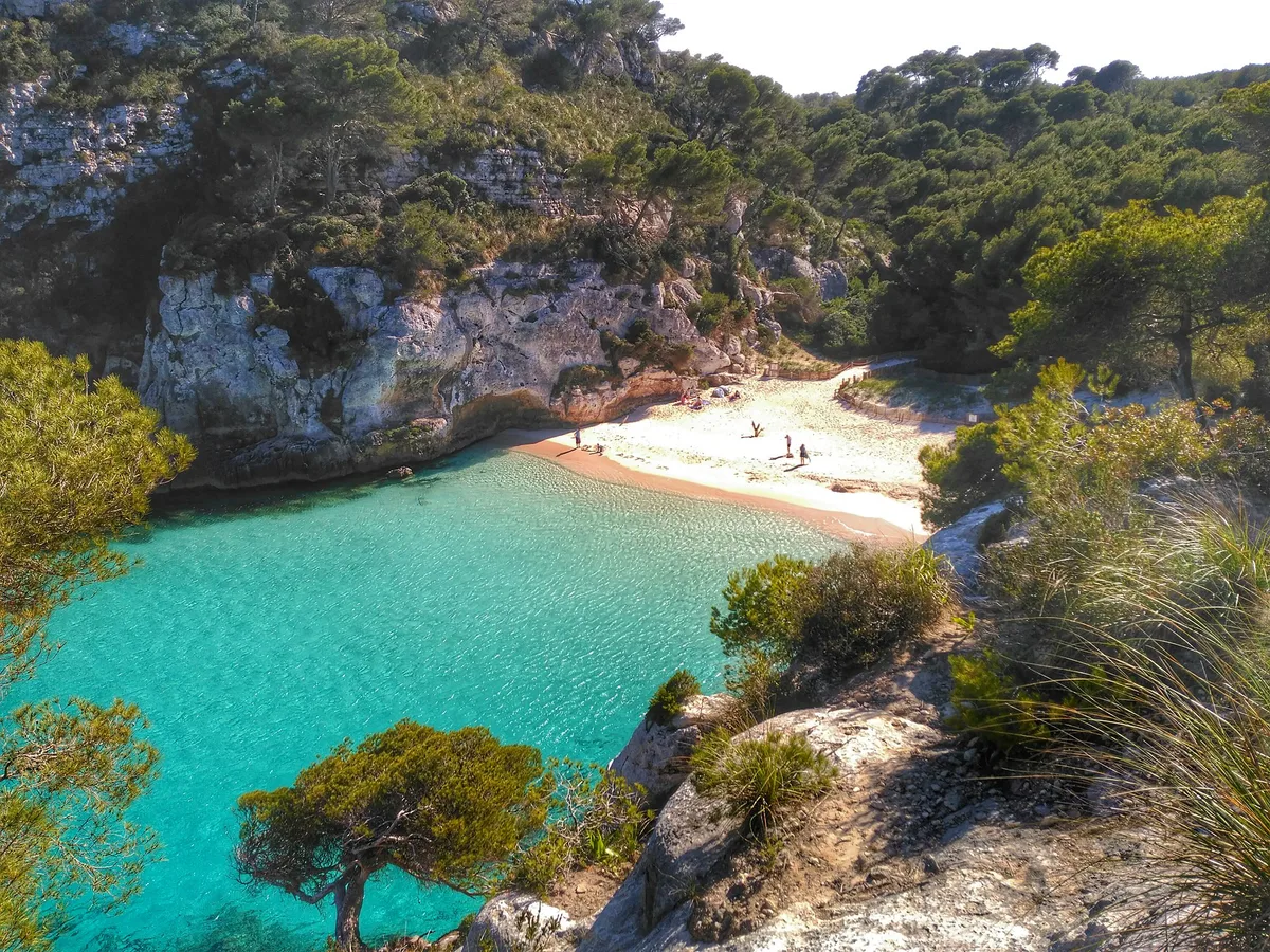 Spiaggia di Cala Macarella, Ciutadella de Menorca, Balearic Islands, Spagna — 5