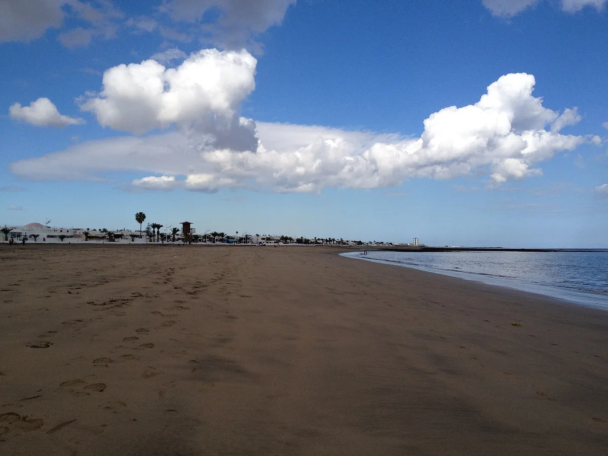 Plage de Matagorda, Tías, Canary Islands, Espagne