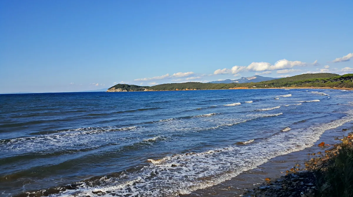 Populonia Beach, Piombino, Tuscany, Italy