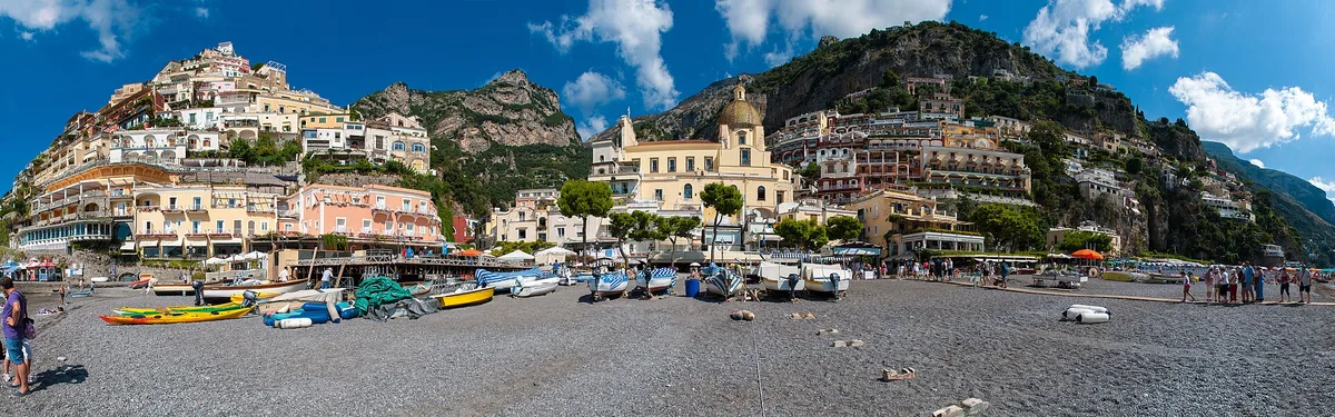 Plage de Positano, Positano, Campania, Italie — 2