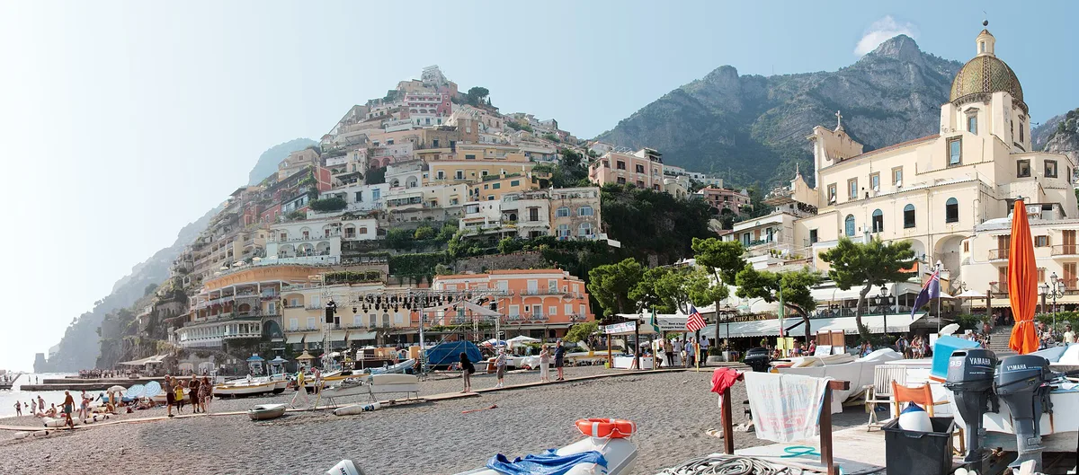 Plage de Positano, Positano, Campania, Italie