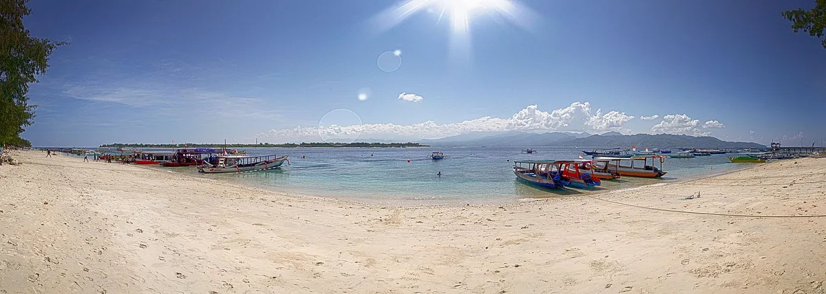 Plage de Gili Air Jetty, Gili Indah, Lesser Sunda Islands, Indonésie