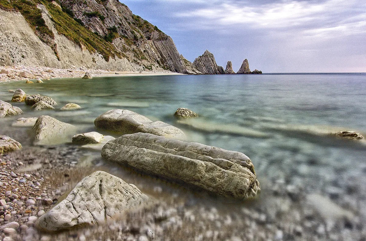 Due Sorelle Beach, Sirolo, Marche, Italy